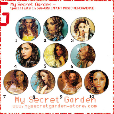 Madonna - Ray Of Light , Frozen / Bedtime Stories Pinback Button Badge Set ( or Hair Ties / 4.4 cm Badge / Magnet / Keychain Set )